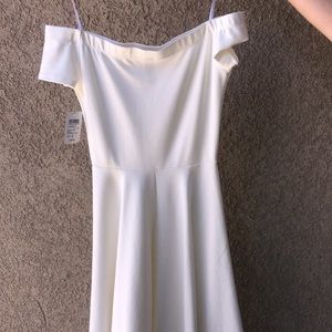 Semi-formal white dress
